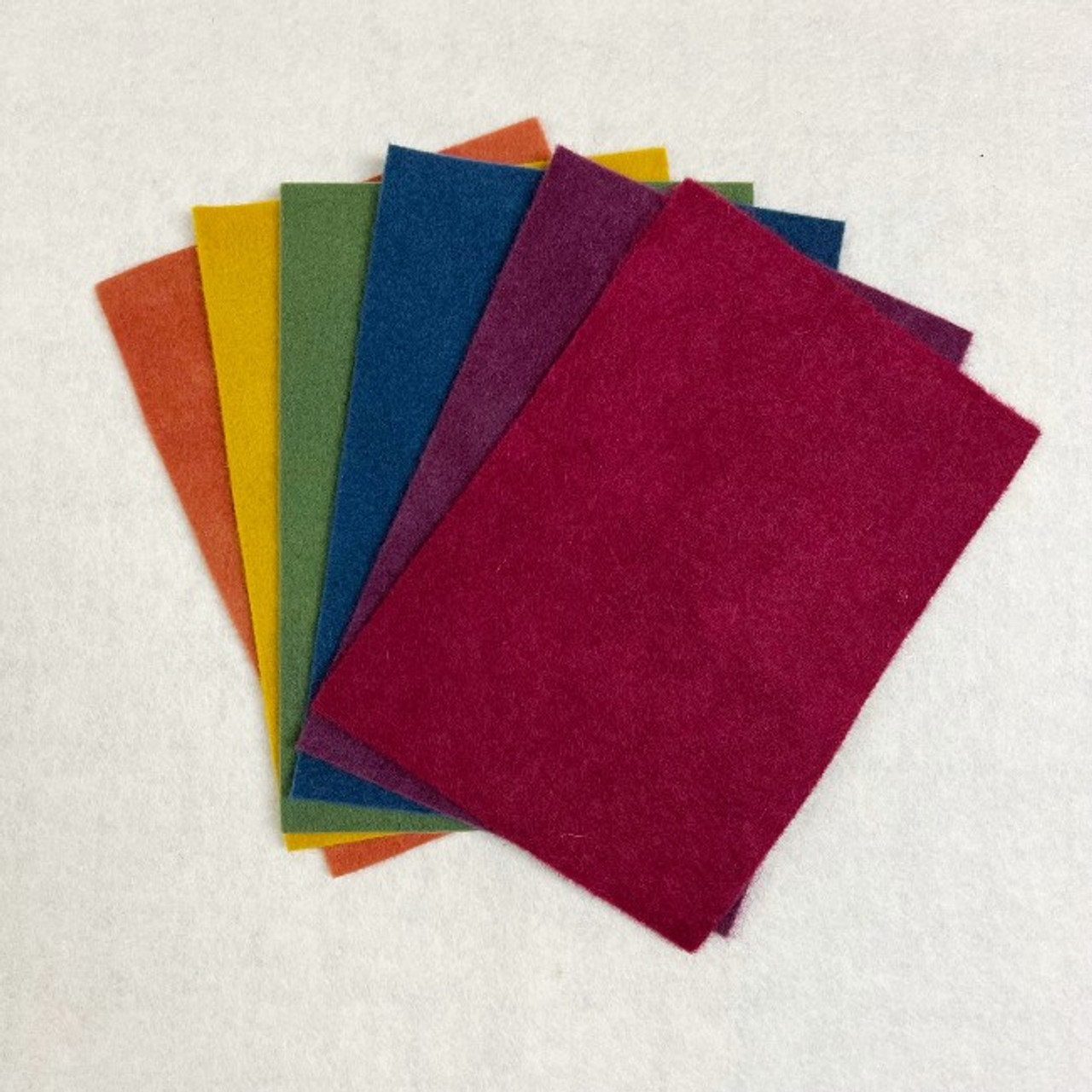 Organic Plant Dyed Felt 6x8 Set - Brights - A Child's Dream