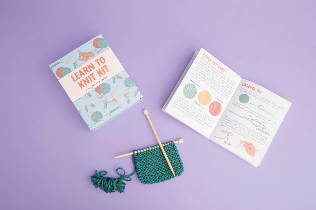 Kids 'Learn to Knit' Kit, Vibes & Scribes