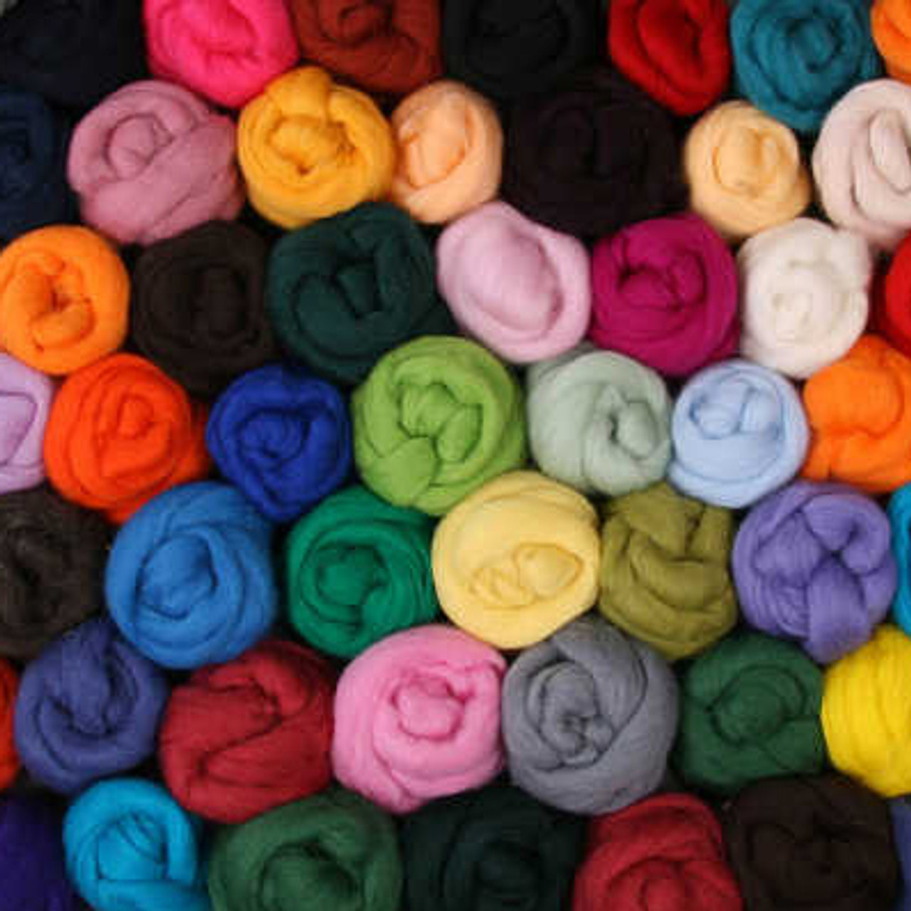 Beautiful Colored Wool Roving for Felting