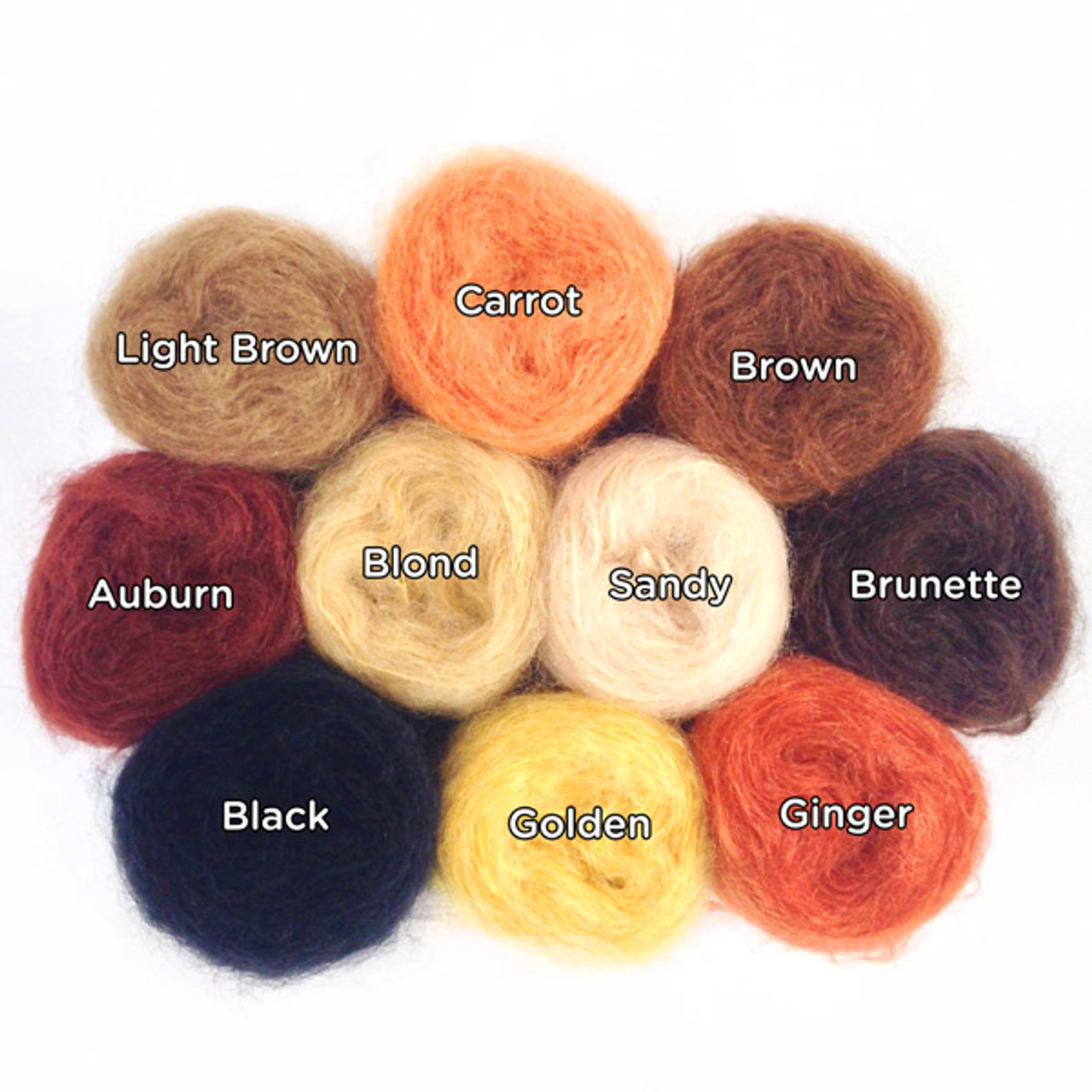 Smooth Mohair Doll Hair Yarn - A Child's Dream