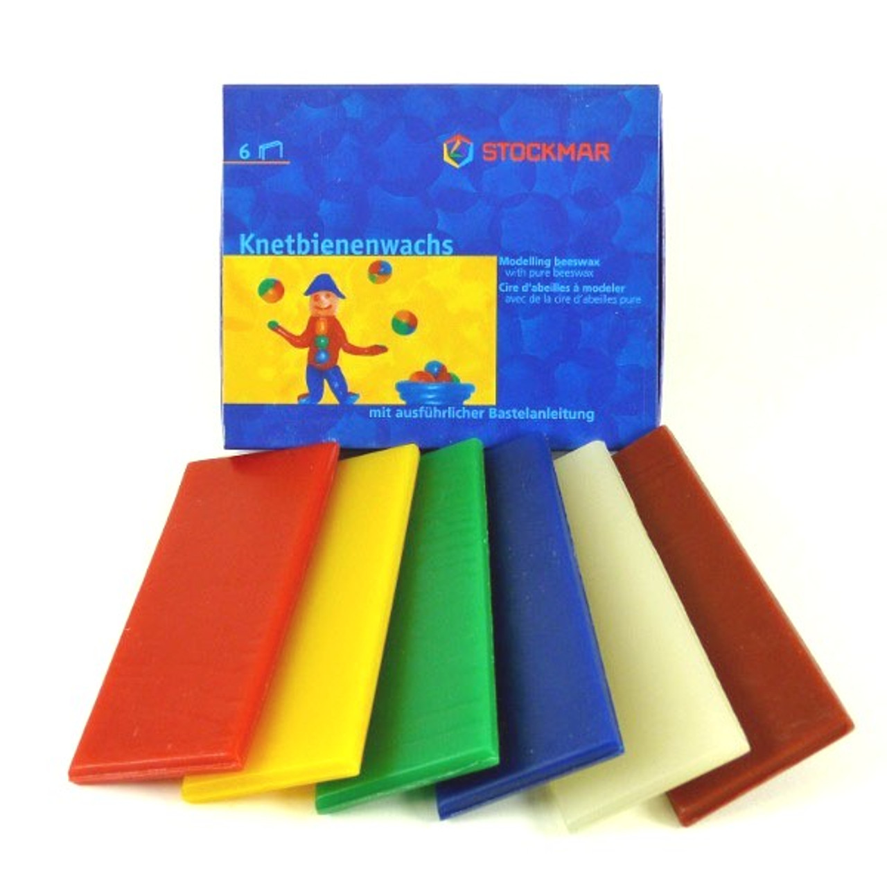 Stockmar Modeling Beeswax - 3 Assorted Pieces Red Yellow Blue