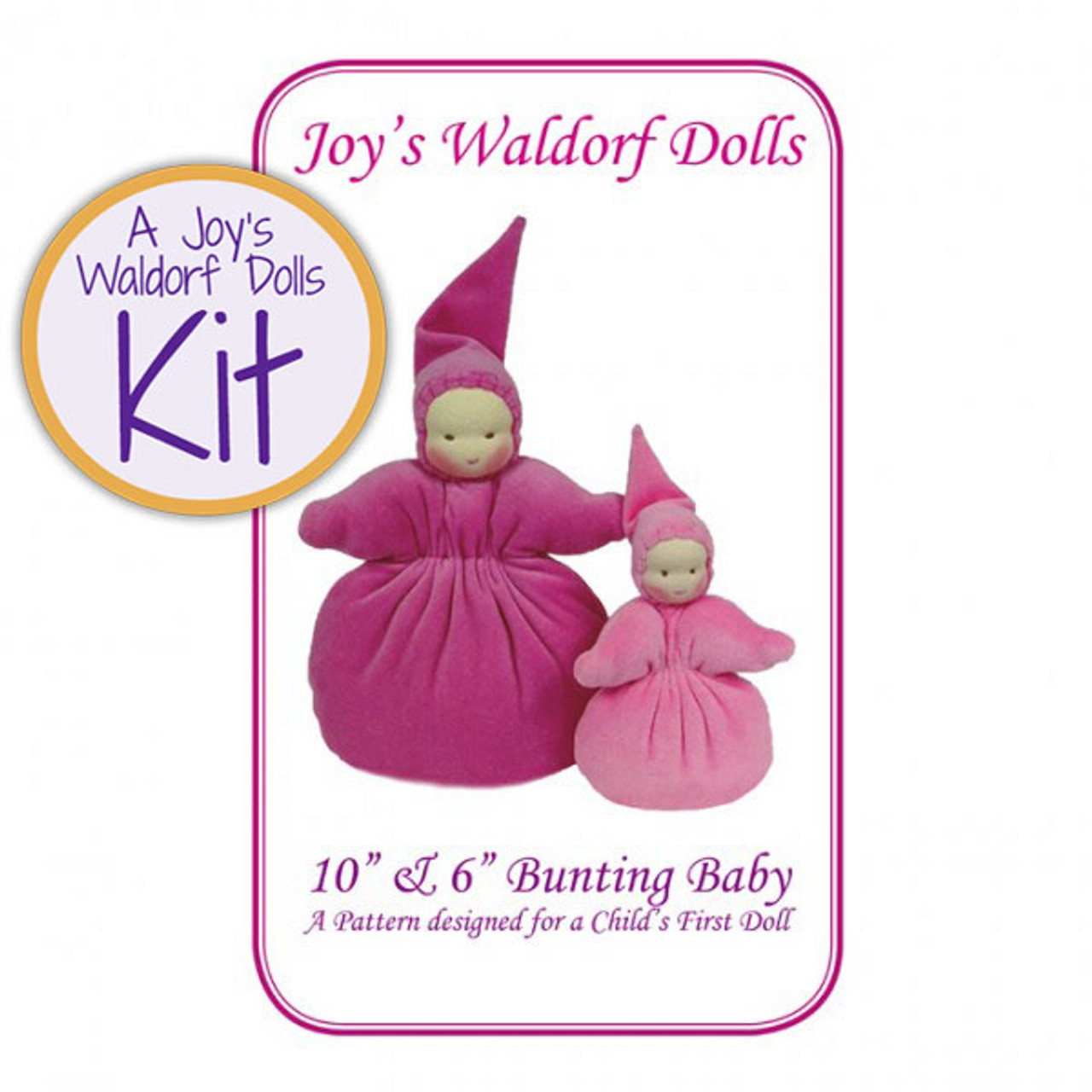 10 & 6 Bunting Baby Doll Making Kit - A Child's Dream