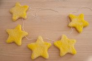 Needle Felted Stars Garland