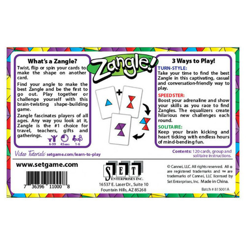 Zangle Game of Angles A Child's Dream
