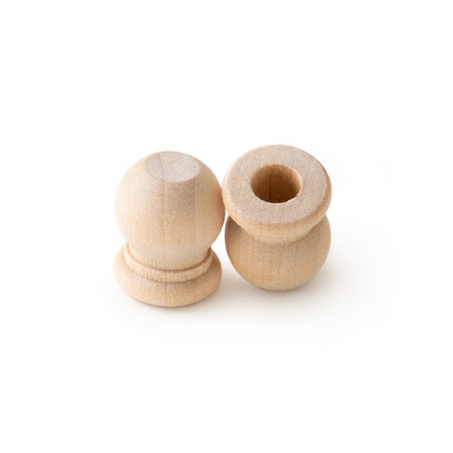 Wood Knitting Needle End Caps (Pair)