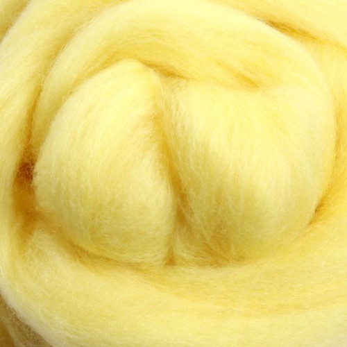 Ashford Dyed Merino Wool Top - Lemon