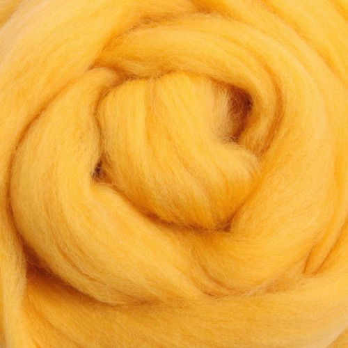 Ashford Dyed Merino Wool Top - Cheesecake (Marigold)