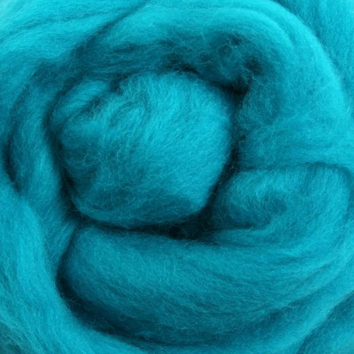 Ashford Dyed Merino Wool Top - Turquoise