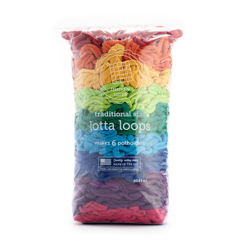 7" Traditional Size LOTTA LOOPS - Rainbow