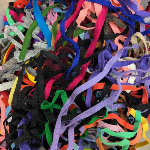 Wool Felt Remnant Ribbons