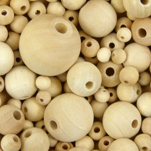 Unvarnished Wood Beads