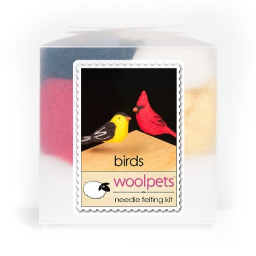 Needle Felting Kit STARTER with Foam Pad - Birds