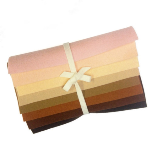 100% Merino Wool Felt Collection - Skin Tones