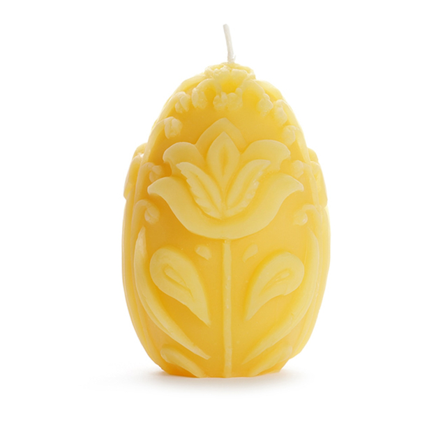 Beeswax Spring Egg Candle