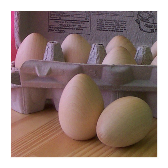 Wood Easter Egg to Paint or Dye