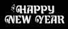 Stencil Happy New Yr Stainl