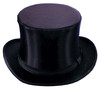 Top Hat Silk Collapsible  Black 7 1/8