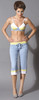 Cropped Pants Dove Blue Large