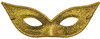 Harlequin Mask Lame Gold