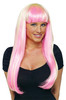 Wig Natural N Neon Pink/blonde