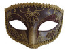 Opera Eye Mask Burgundy Gold