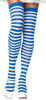 Socks Knee High Blue/white