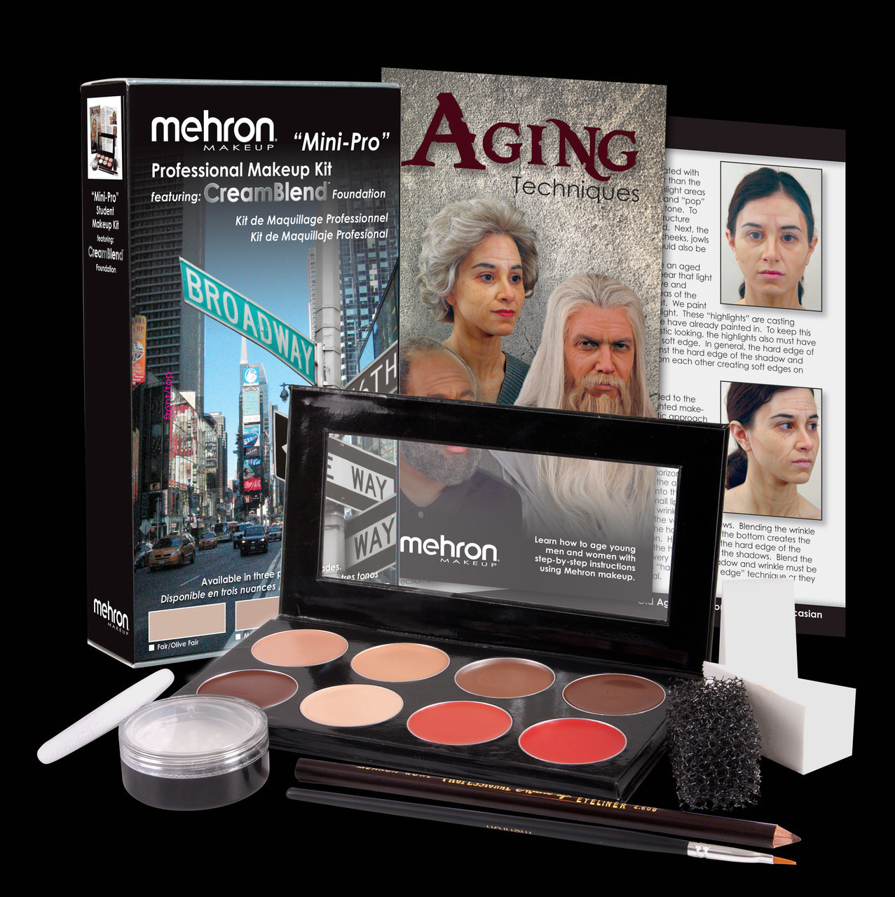 Mehron Mini Pro Professional Makeup Kit Costume Com
