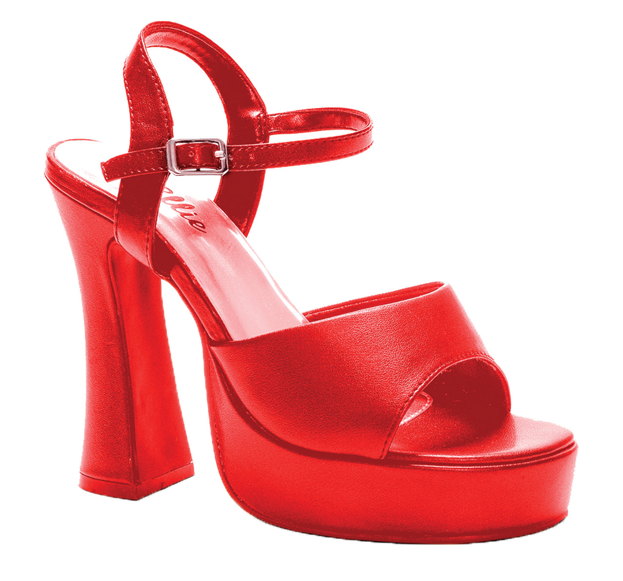 Red block store heels size 11