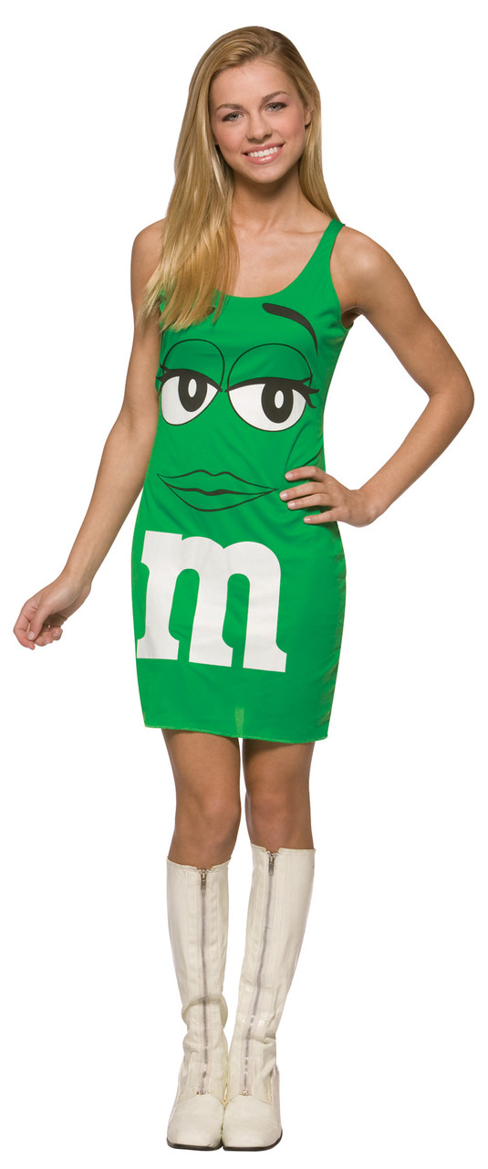 Adult M&M's Green M&M's Costume 