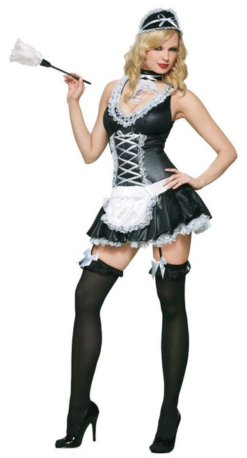 Naughty French Maid 4pc Med Lg