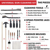 Bear Armz Tactical Universal Handgun Cleaning Kit for Calibers .22.357/9mm.38.40.45
