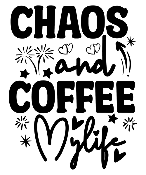 Chaos and Coffee Mylife-01 (2) Poster Canvas Movie Film Print A0 A1 A2 A3 A4 A5