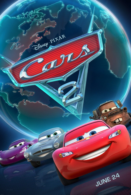 Cars 2 (2011)_5 Movie Film Poster Canvas iconic design