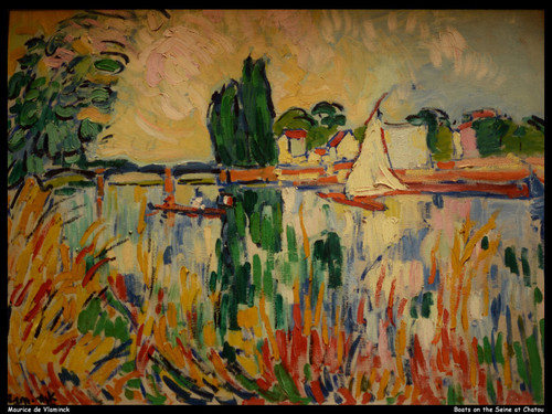 maurice-de-vlaminck---boats-on-the-seine-at-chatou--jpb_19990527121_o(1) Poster