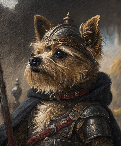 Ninja Soldier Pet Portrait Royal Pet PortraitDigital ArtPet Portrait Art DesignR