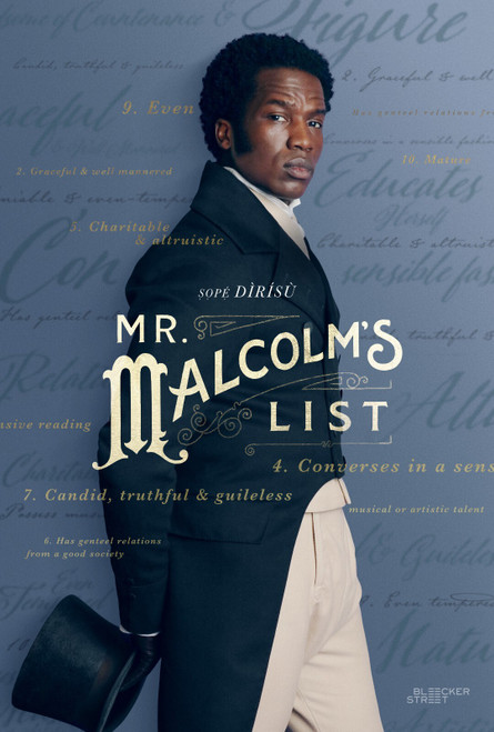 Mr. Malcolm_s List (2022)_2 Poster Canvas Movie Film Print A0 A1 A2 A3 A4 A5 A6