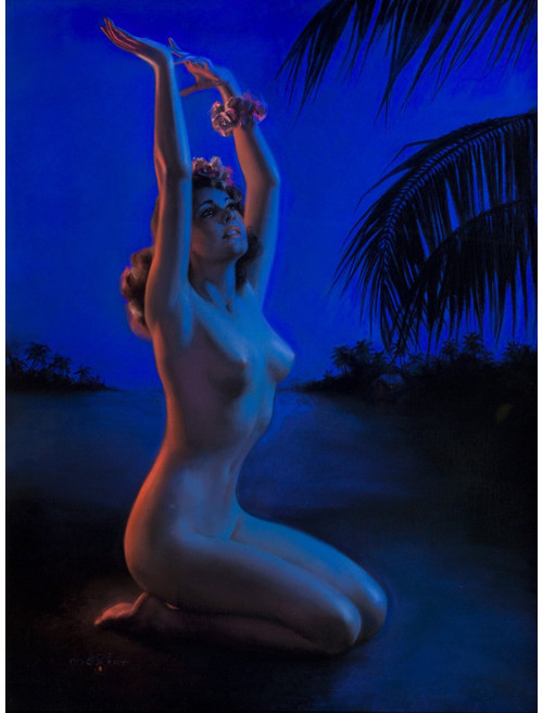 Zoe Mozert - Starry Night in Hawaii Poster Canvas Movie Film Print A0 A1 A2 A3 A