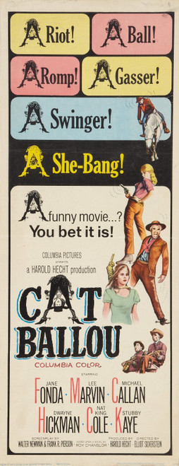 Cat Ballou (1965)_2 Movie Film Poster Canvas iconic design