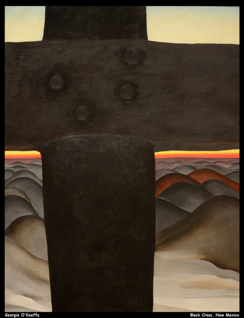 georgia-okeeffe---black-cross-new-mexico--jpb_18097292778_o(1) Poster Canvas Mov