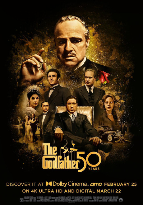 The Godfather (1972)_3 Poster Canvas Movie Film Print A0 A1 A2 A3 A4 A5 A6 Art W