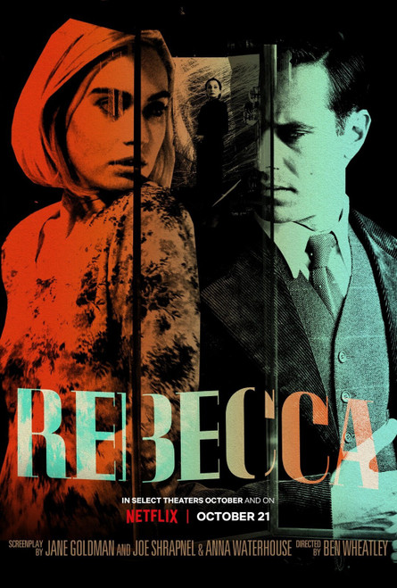 Rebecca (2020)_4 Poster Canvas Movie Film Print A0 A1 A2 A3 A4 A5 A6 Art Wall De