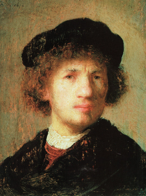 Rembrandt - Self-portrait 1630 Poster Canvas Movie Film Print A0 A1 A2 A3 A4 A5