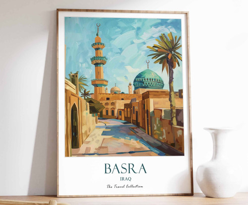 2_Basra Print, Basra Travel Poster, Middle East Travel Print, Islamic Decor, Gif