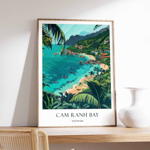 3_Cam Ranh Poster, Vietnam Poster, Southeast Asia Poster, Cam Ranh Travel Print,