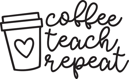 Coffee Teach Repeat (2) Poster Canvas Movie Film Print A0 A1 A2 A3 A4 A5 A6 Art