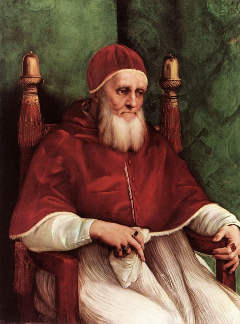 Raphael_Portrait_of_Julius_II_1511 Poster Canvas Movie Film Print A0 A1 A2 A3 A4