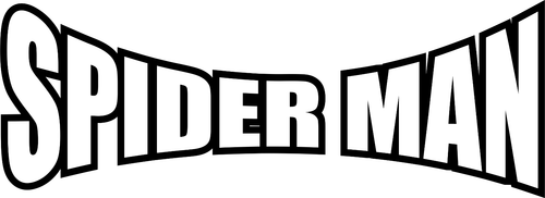 Spideman logo black & white (2) Poster Canvas Movie Film Print A0 A1 A2 A3 A4 A5