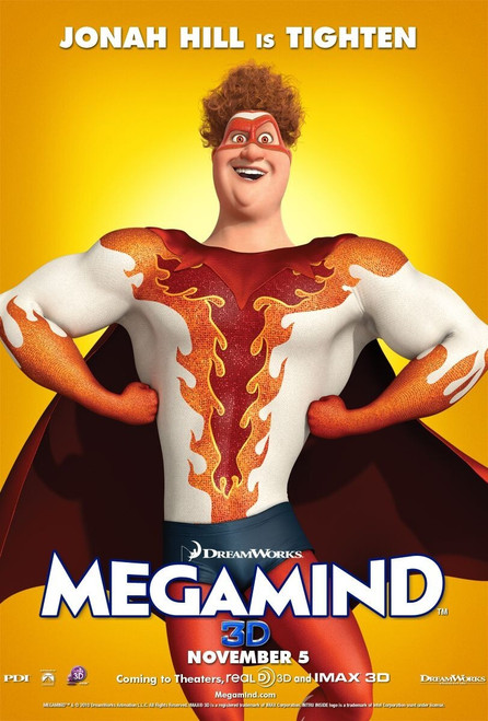Megamind (2010)_7 Poster Canvas Movie Film Print A0 A1 A2 A3 A4 A5 A6 Art Wall D