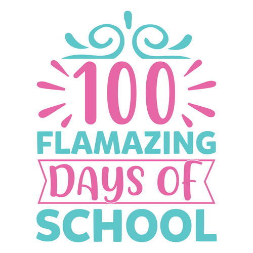 100 Flamazing Days Of School-01 (15) Poster Canvas Movie Film Print A0 A1 A2 A3