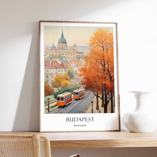 1_Budapest Poster, Hungary Poster, European Poster, Danube River Poster, City Po